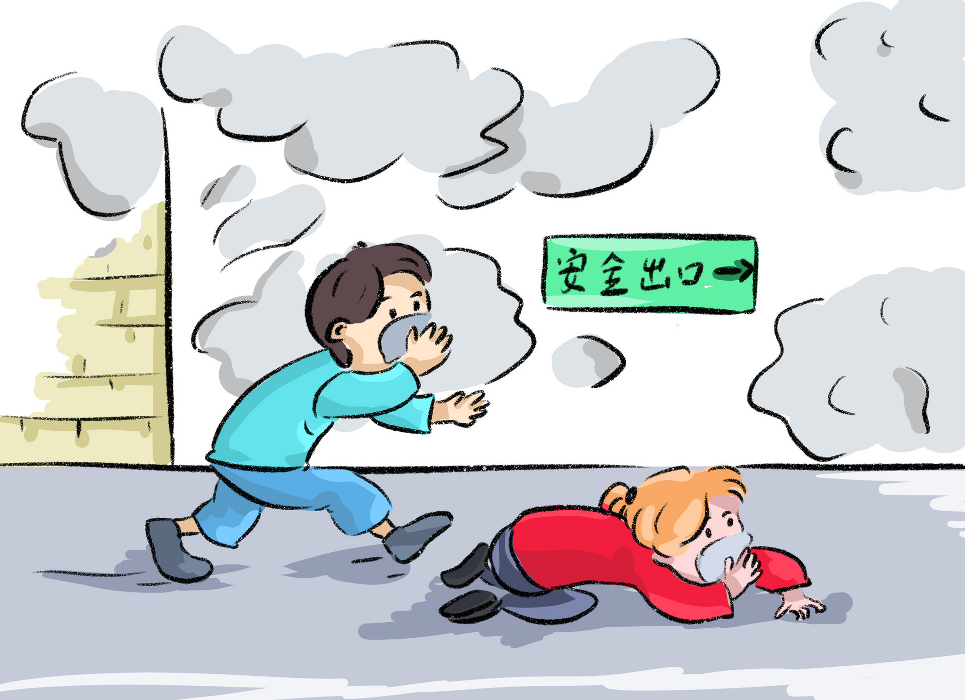 摄图网_401166183_火灾安全逃跑(企业商用).jpg
